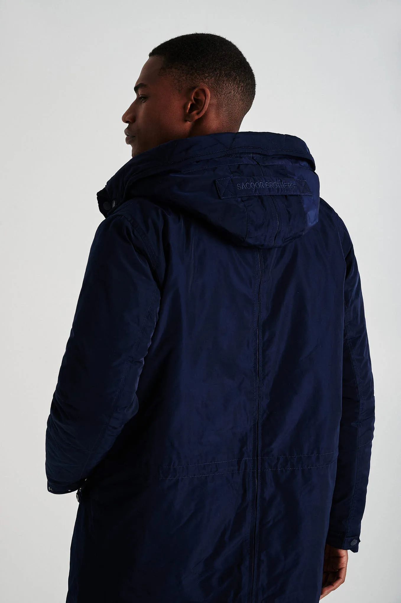 Men's long parka