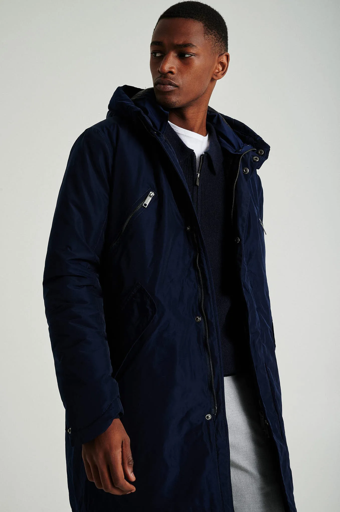 Men's long parka