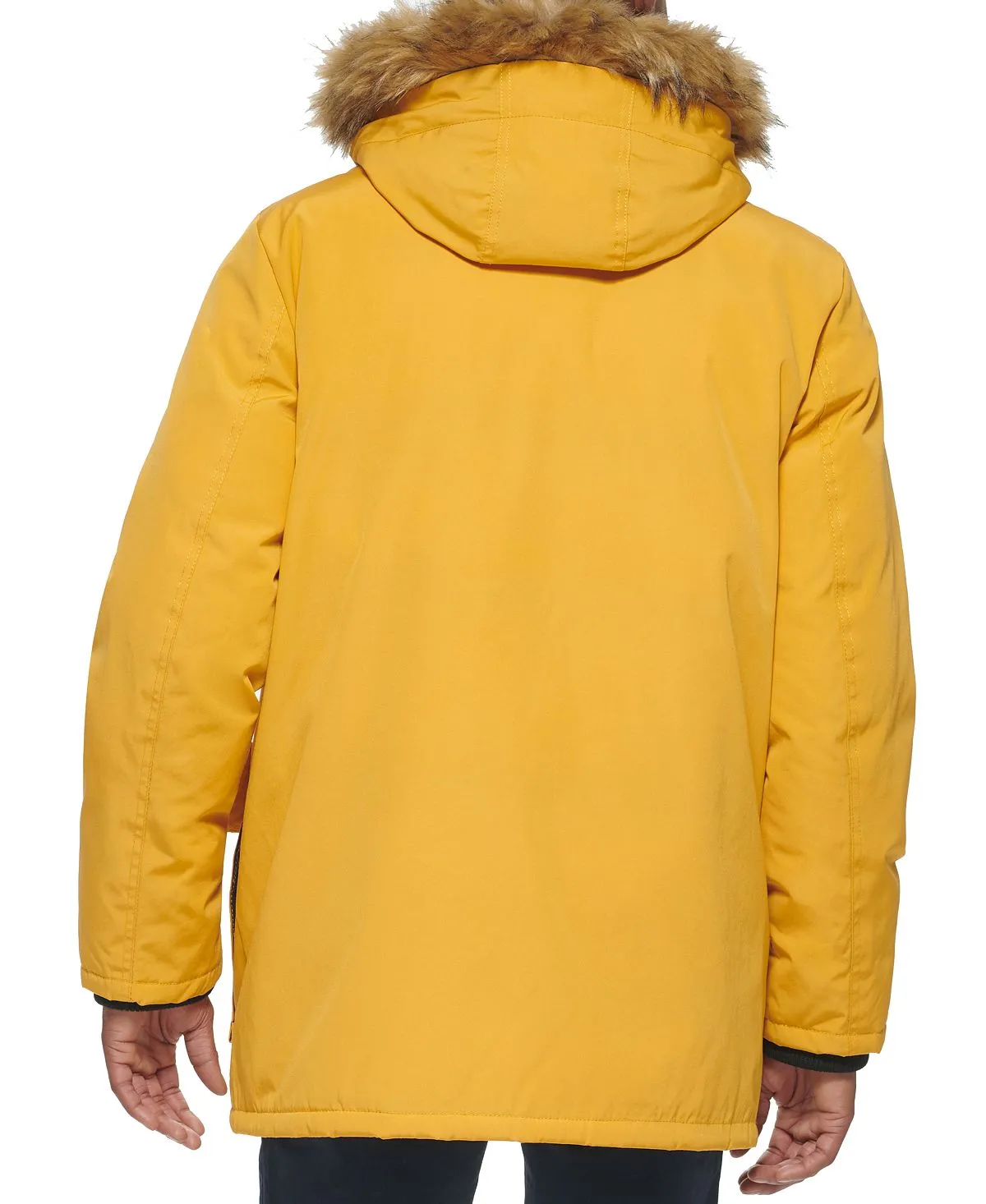 Men's parka with faux fur jacket on the hood created for Macy's Club Room