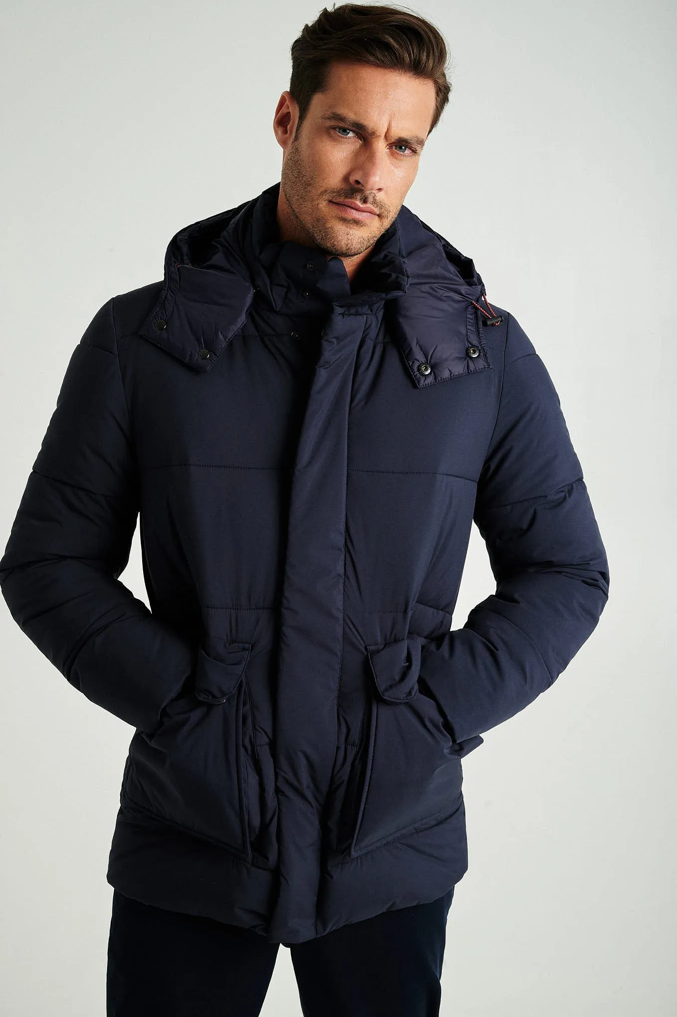 Men's recycled puff parka