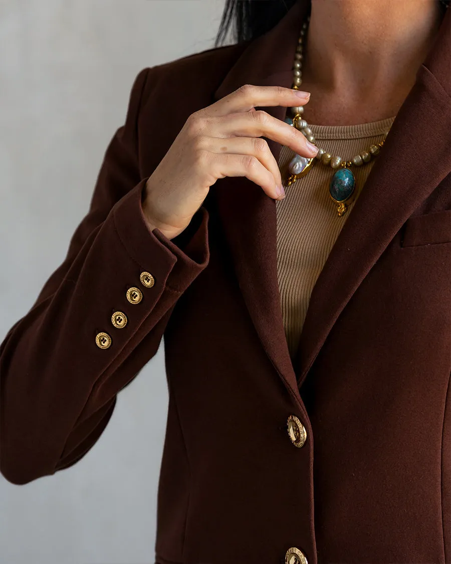 Morrison Interlock Blazer Espresso