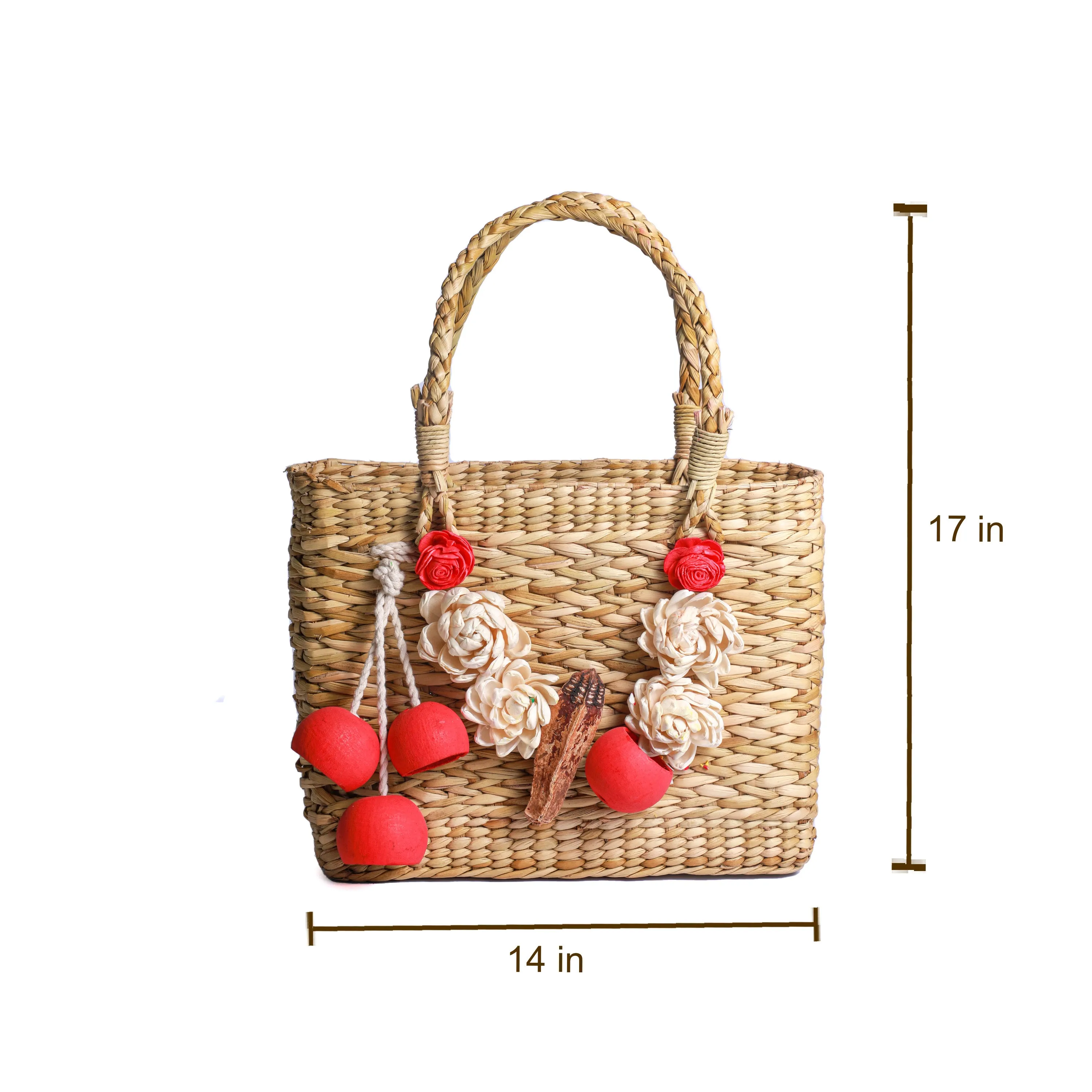 Natural Kauna Grass Bag