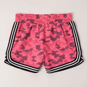 Pink Camo Track Short