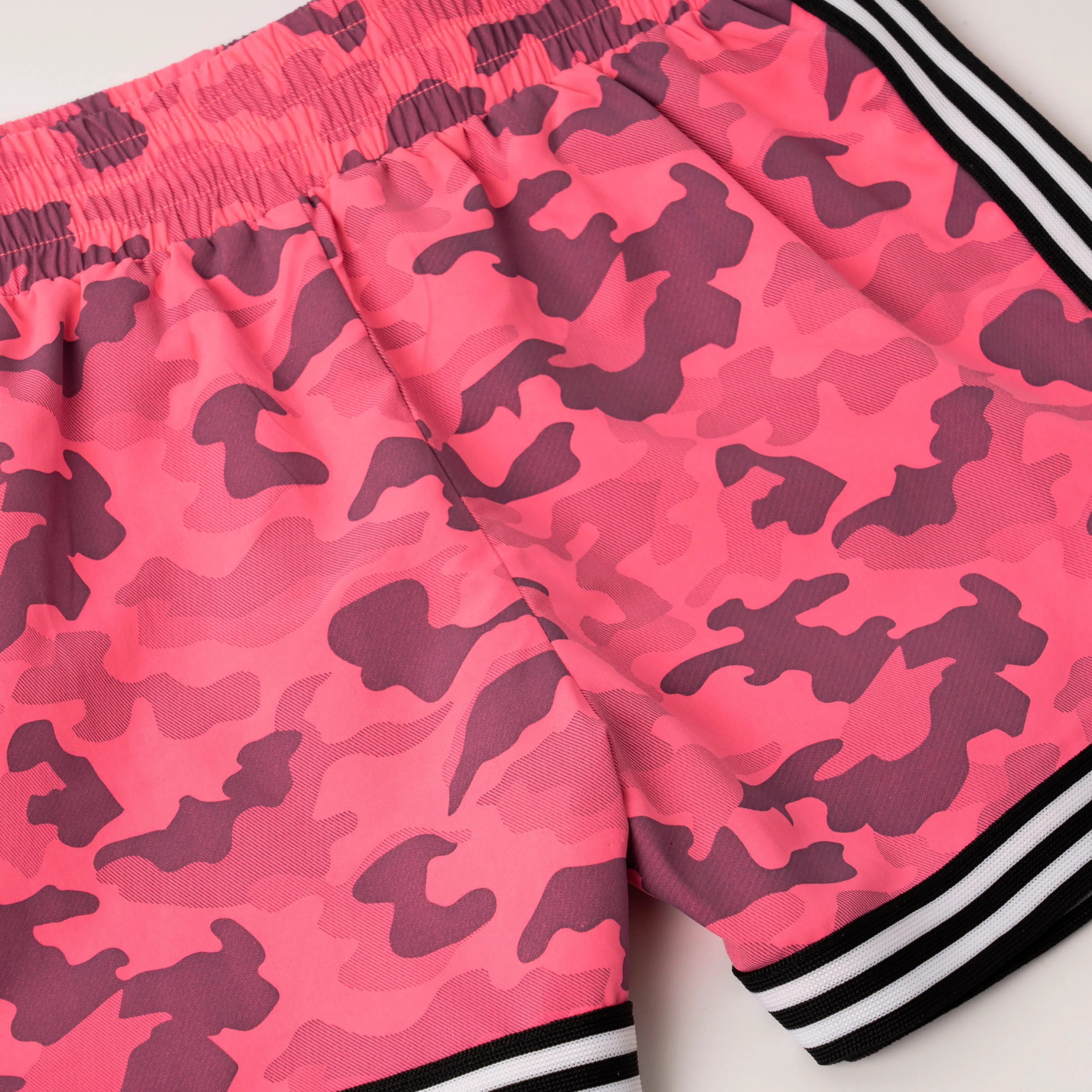 Pink Camo Track Short