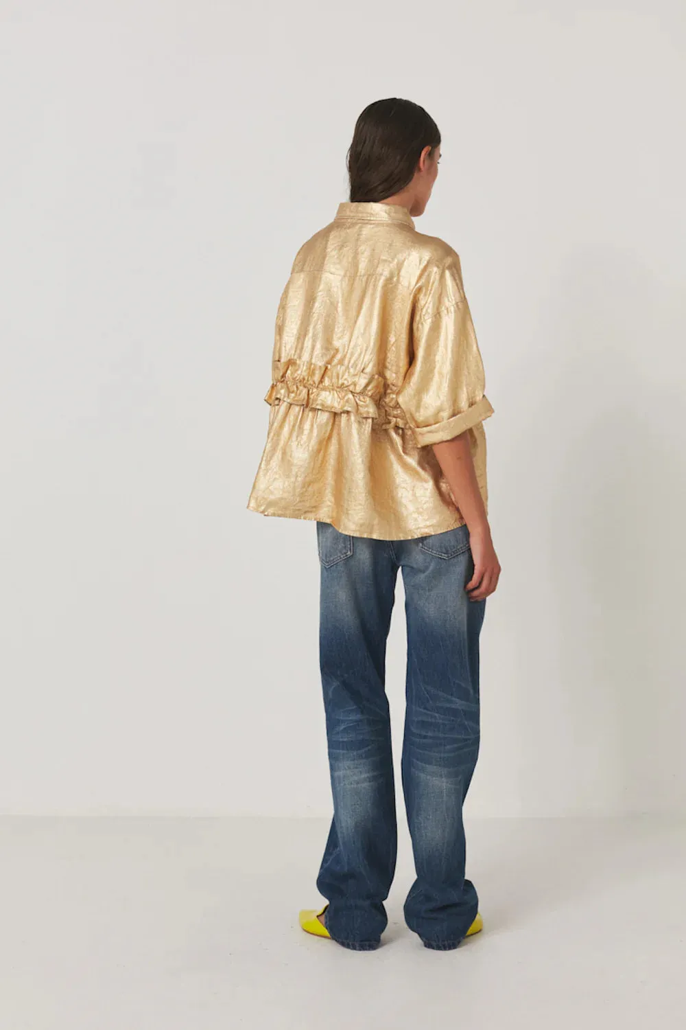 Rabens Saloner Paige Jacket in Gold