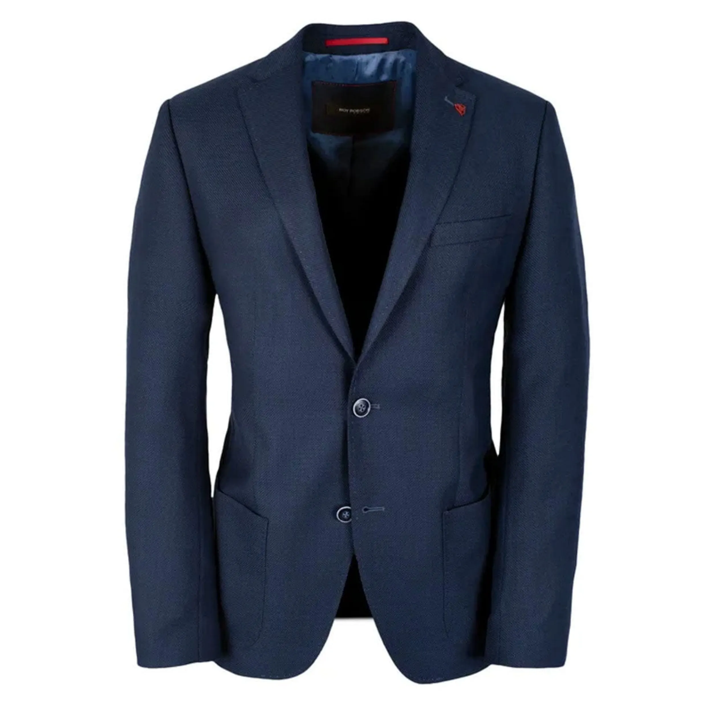 Roy Robson Virgin Wool Mix Slim Fit Navy Blazer 05055