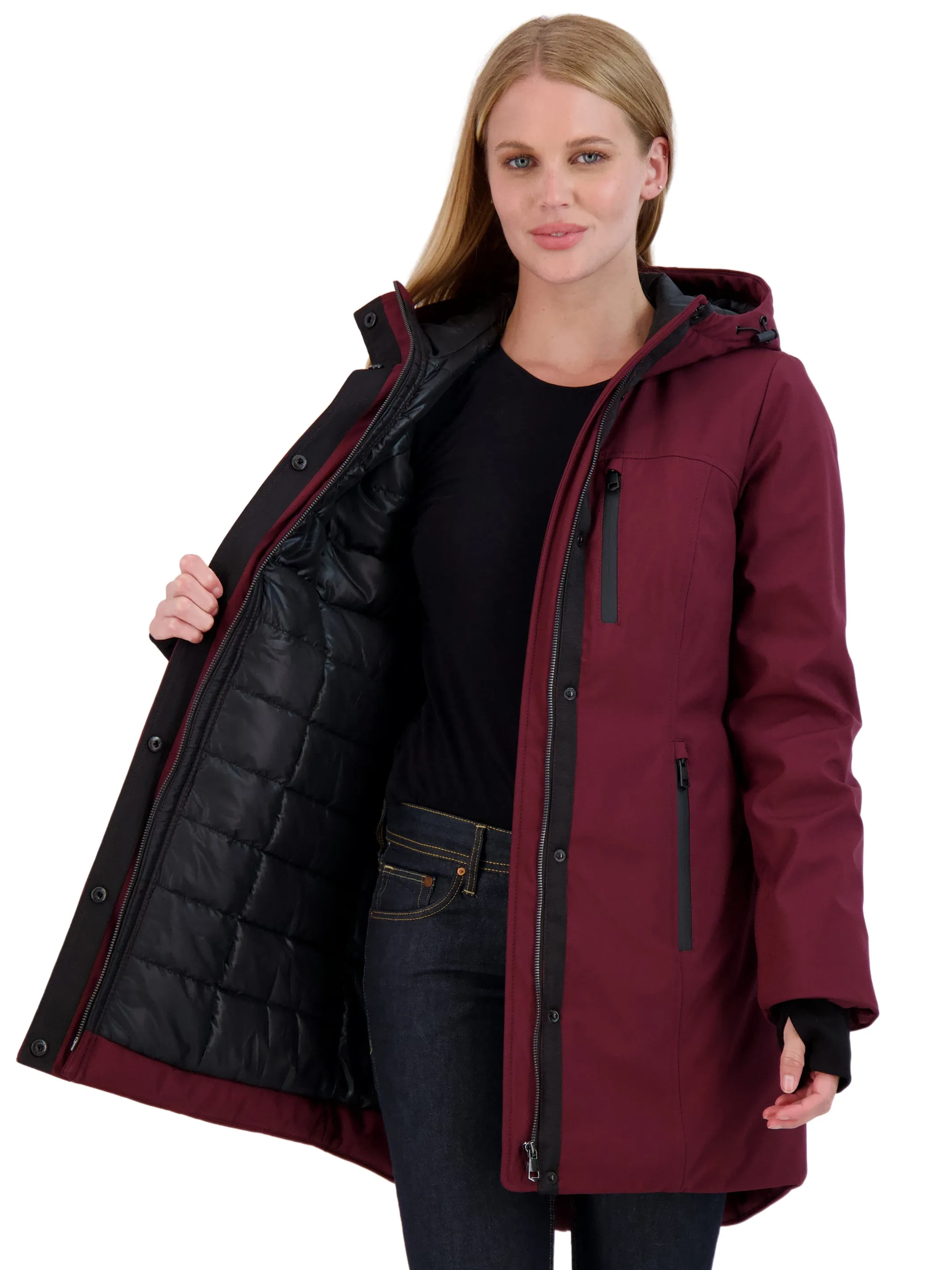 Sebby Collection Women's Heavyweight Softshell Parka