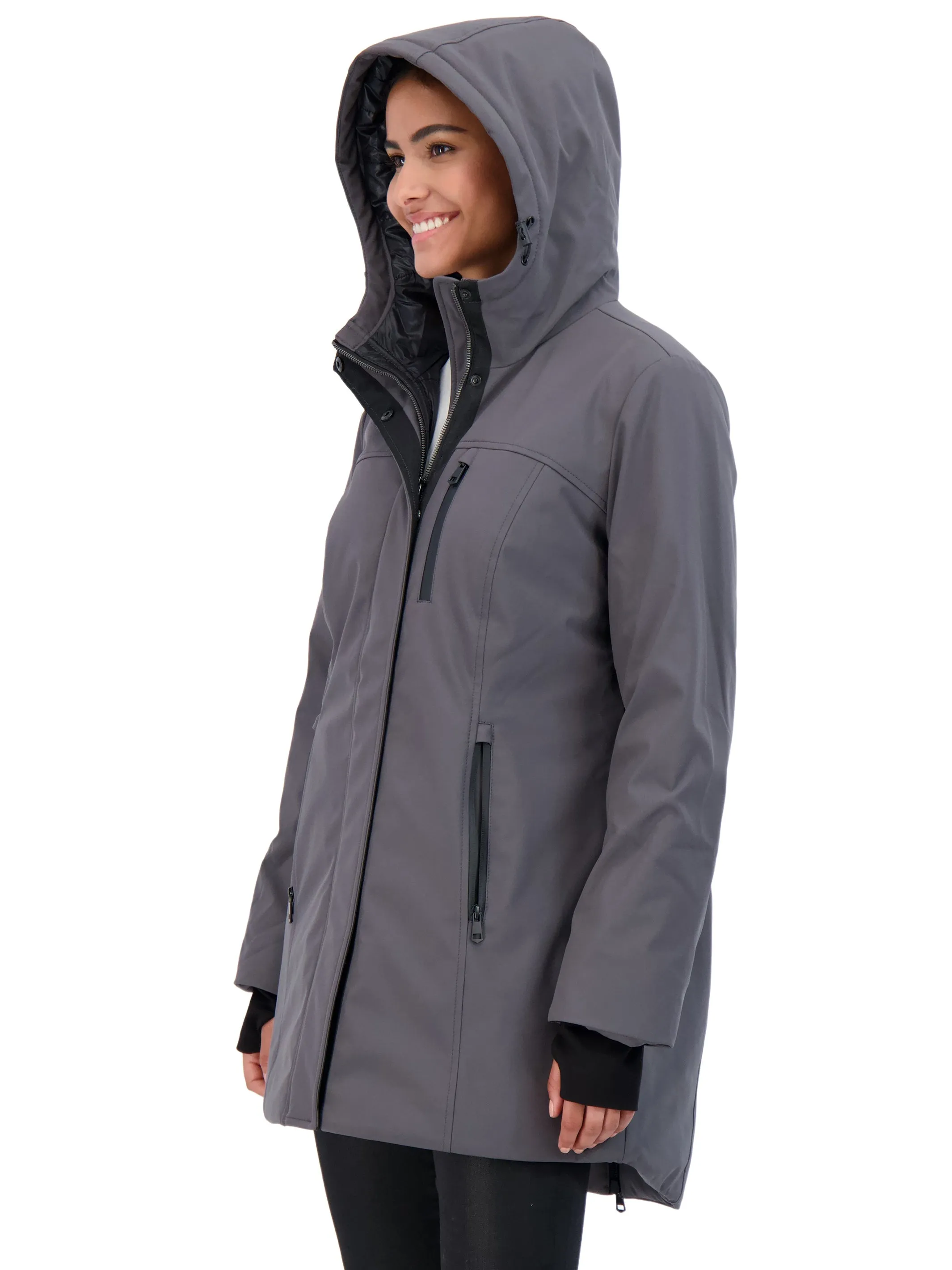 Sebby Collection Women's Heavyweight Softshell Parka