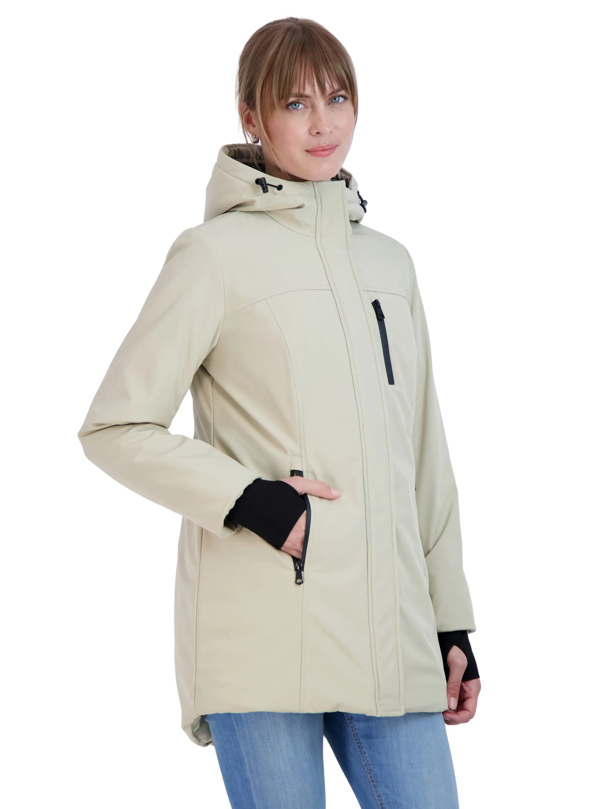 Sebby Collection Women's Heavyweight Softshell Parka