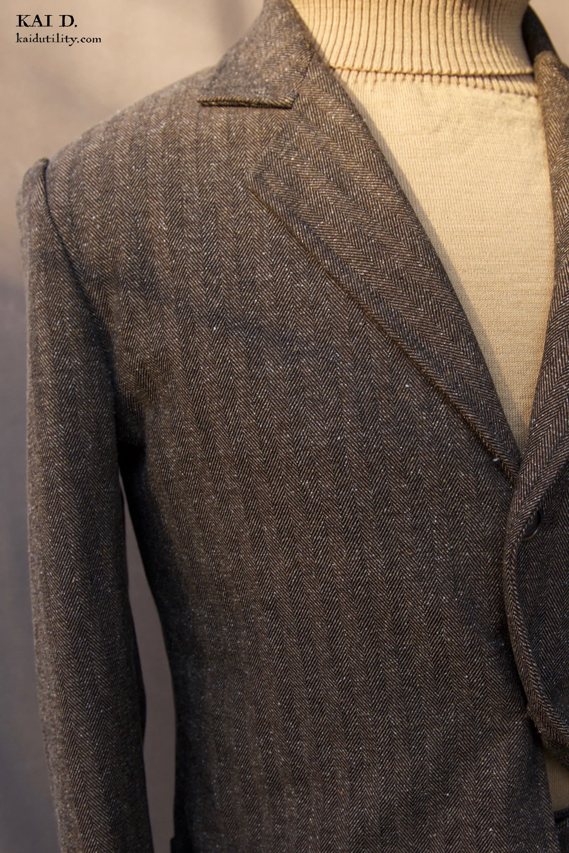 Shoemaker's Jacket - Cotton Herringbone Tweed - M, L, XL