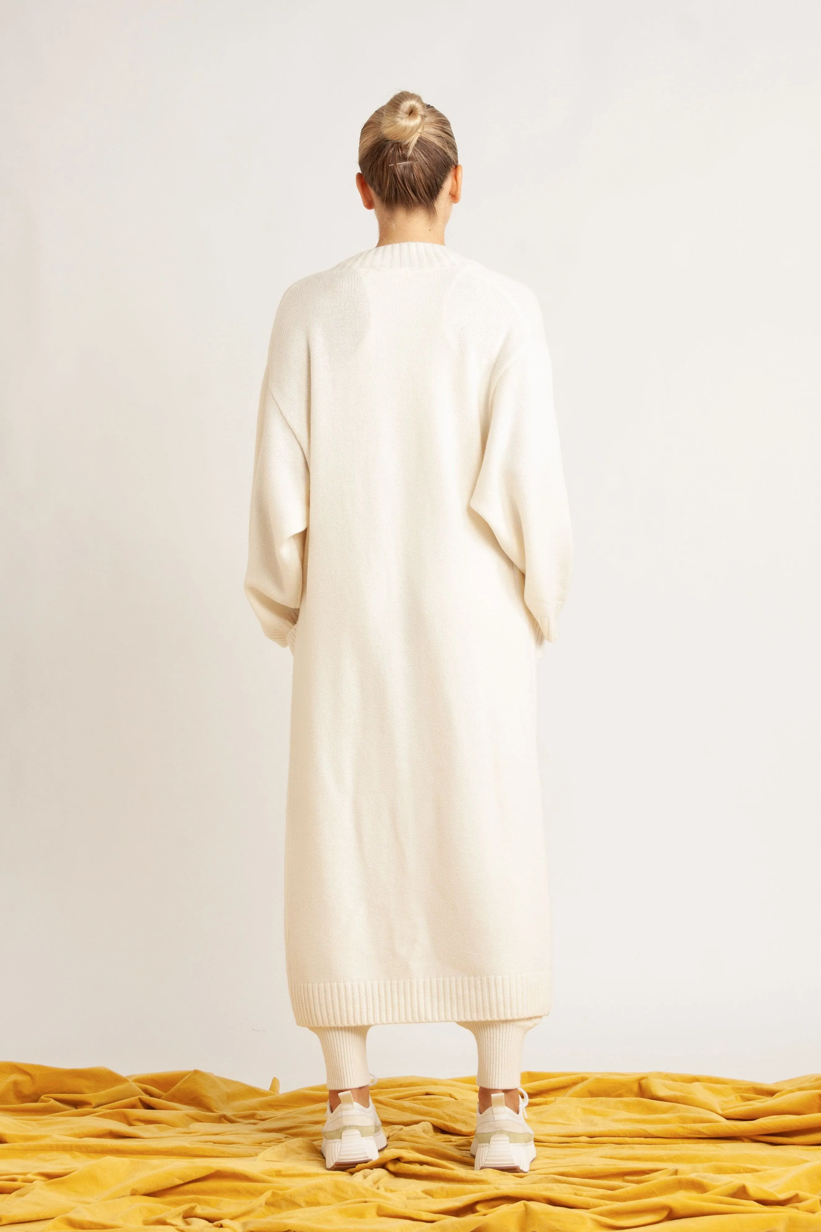 Sidney Wool-Cashmere Longline Cardigan