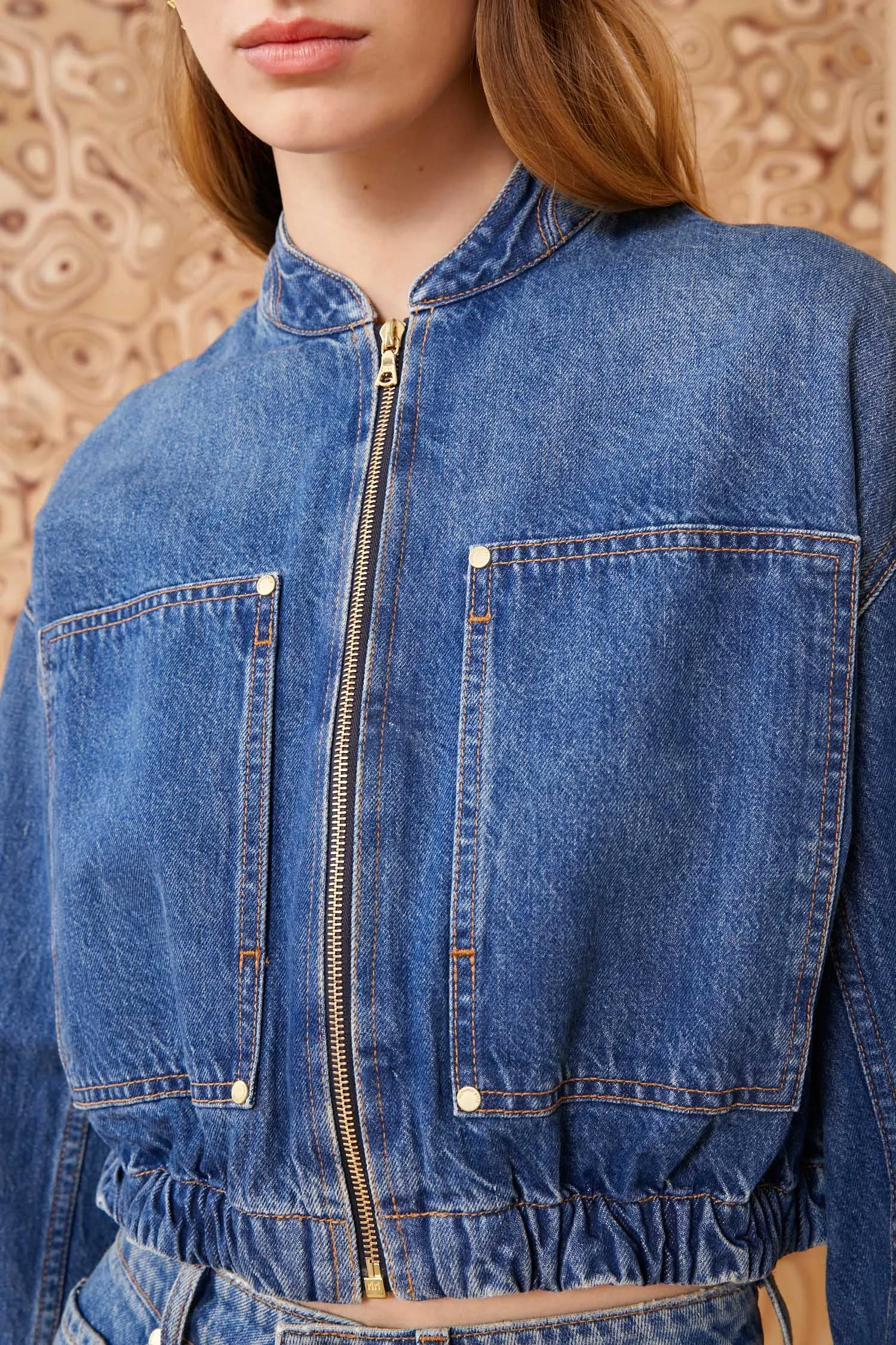 The Alessa Jacket - Danube Medium Indigo Wash