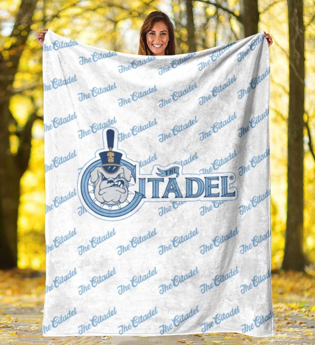 The Citadel, Vintage Spike logo, White Blanket