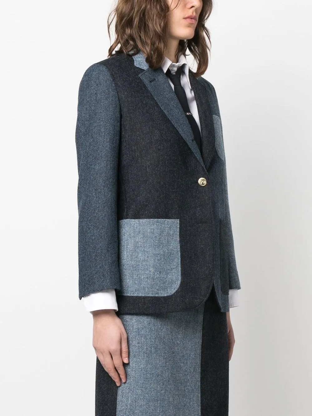 Thomas Browne Donegal tweed blazer