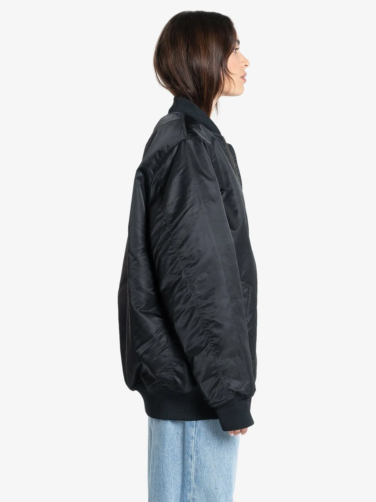 Thrills Union Oversized Bomber - Black