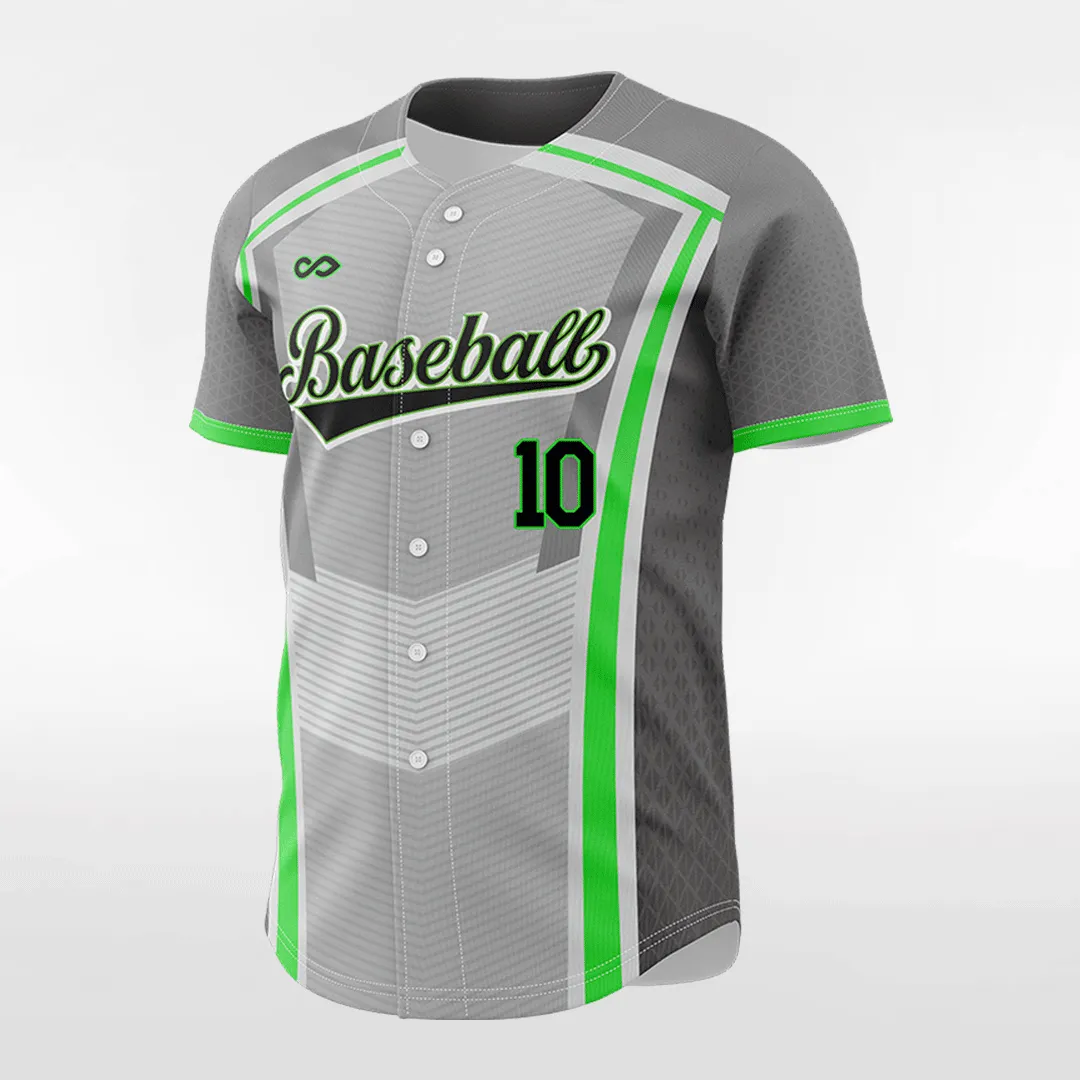 Ultra Modern - Customized Men's Sublimated Button Down Baseball Jersey