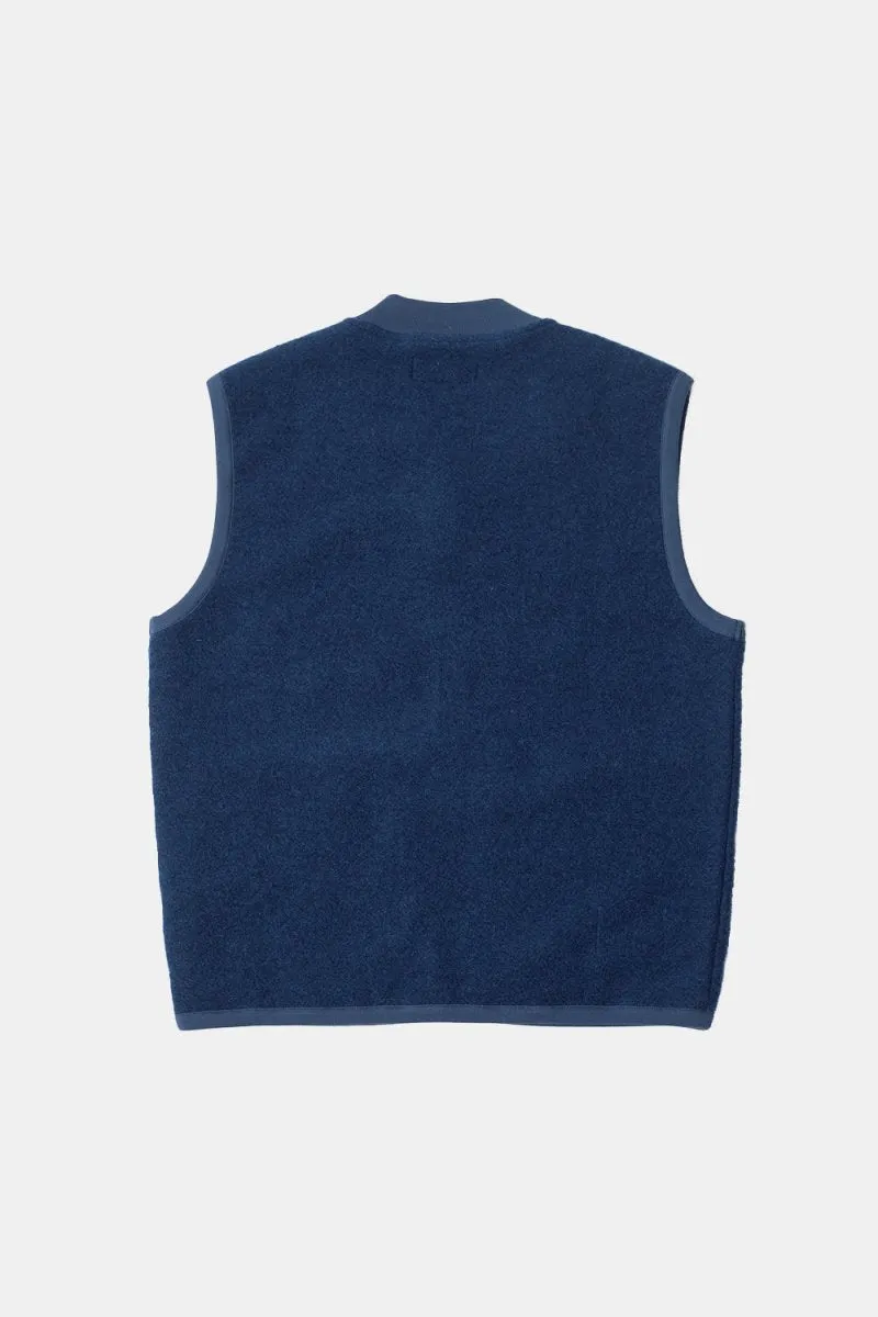 Universal Works Zip Waistcoat (Indigo Blue)