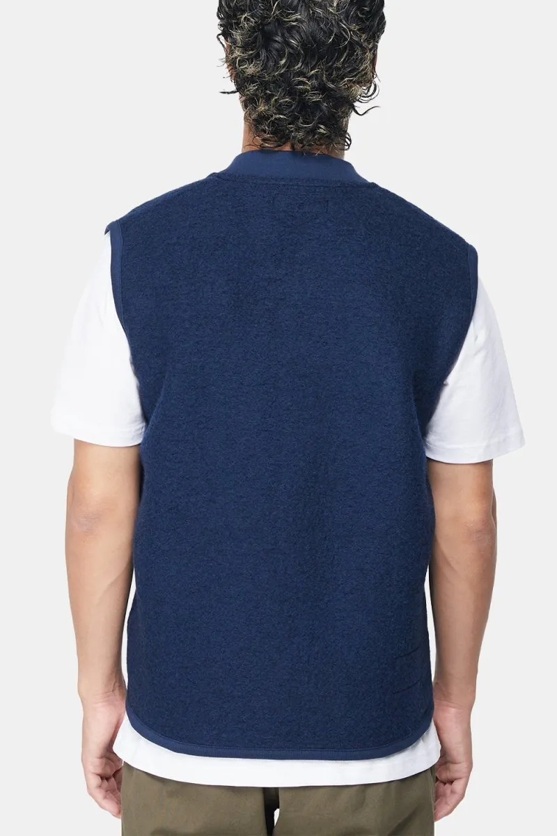 Universal Works Zip Waistcoat (Indigo Blue)