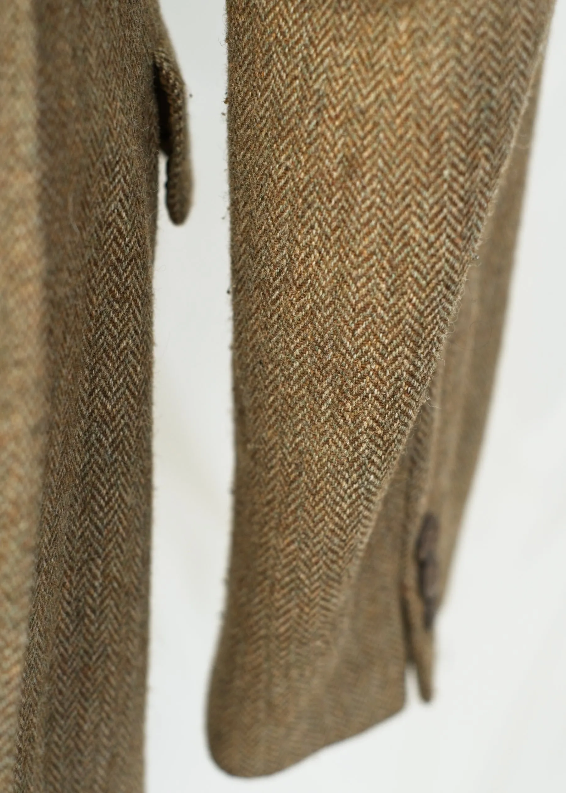 Vintage 60s Brown Herringbone Tweed Jacket • John Collier