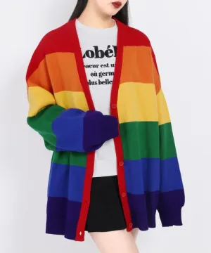 W❤️C rainbow cardigan