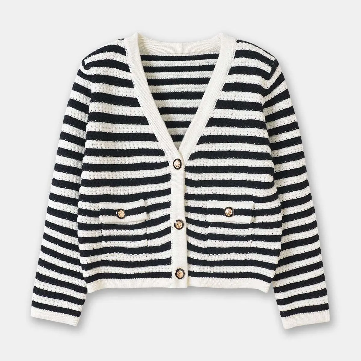 Women's Elegant Cotton Knit Cardigan