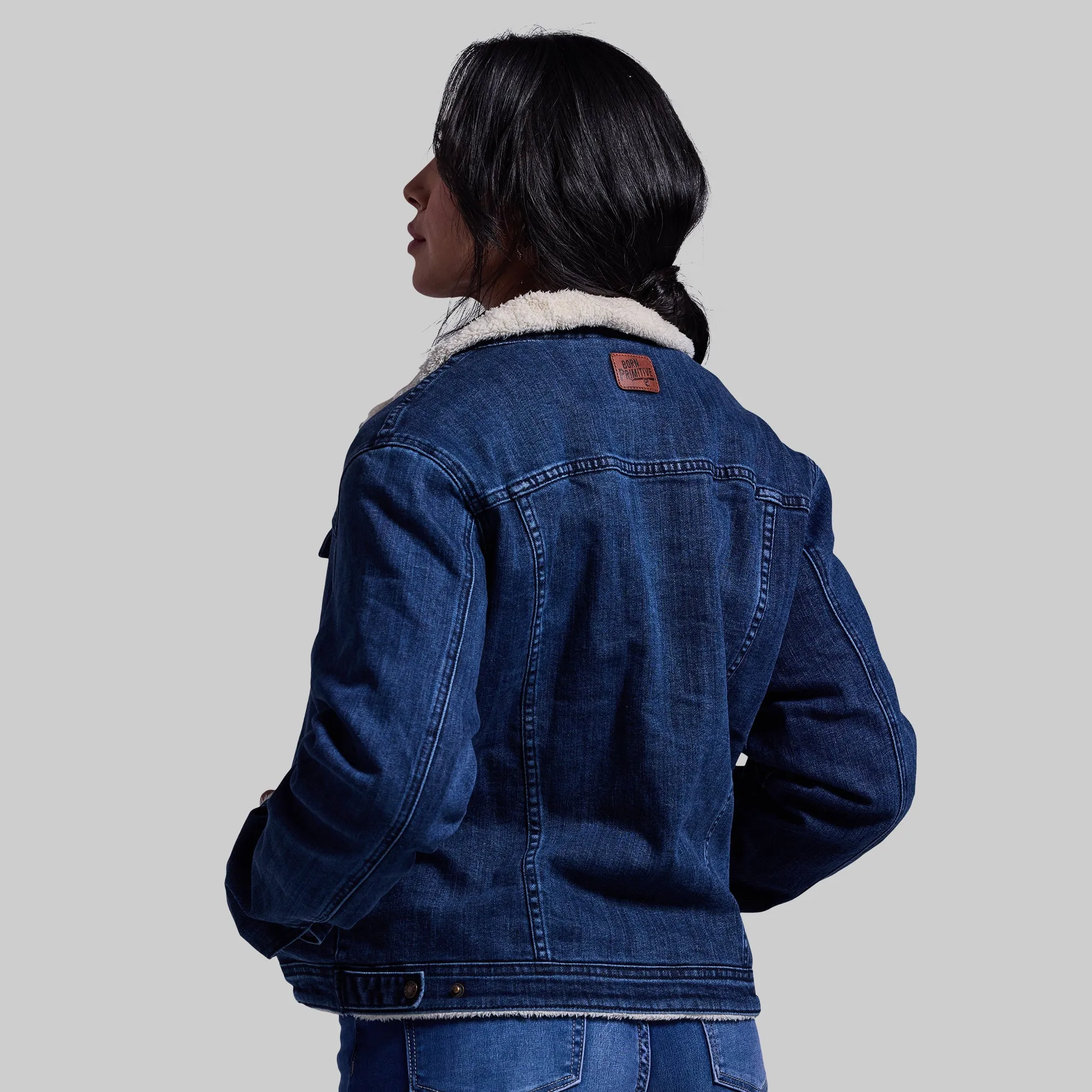 Women's FLEX Stretchy Pioneer Jacket 2.0 (Vintage Dark Wash)