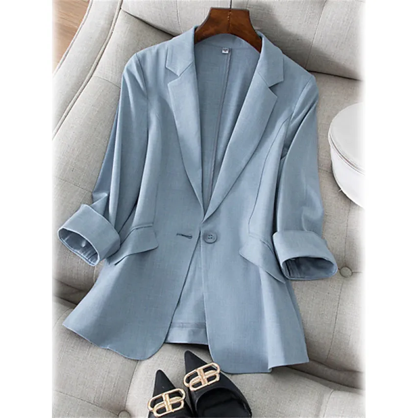 Women's Long Sleeve Pocket Casual Blazer