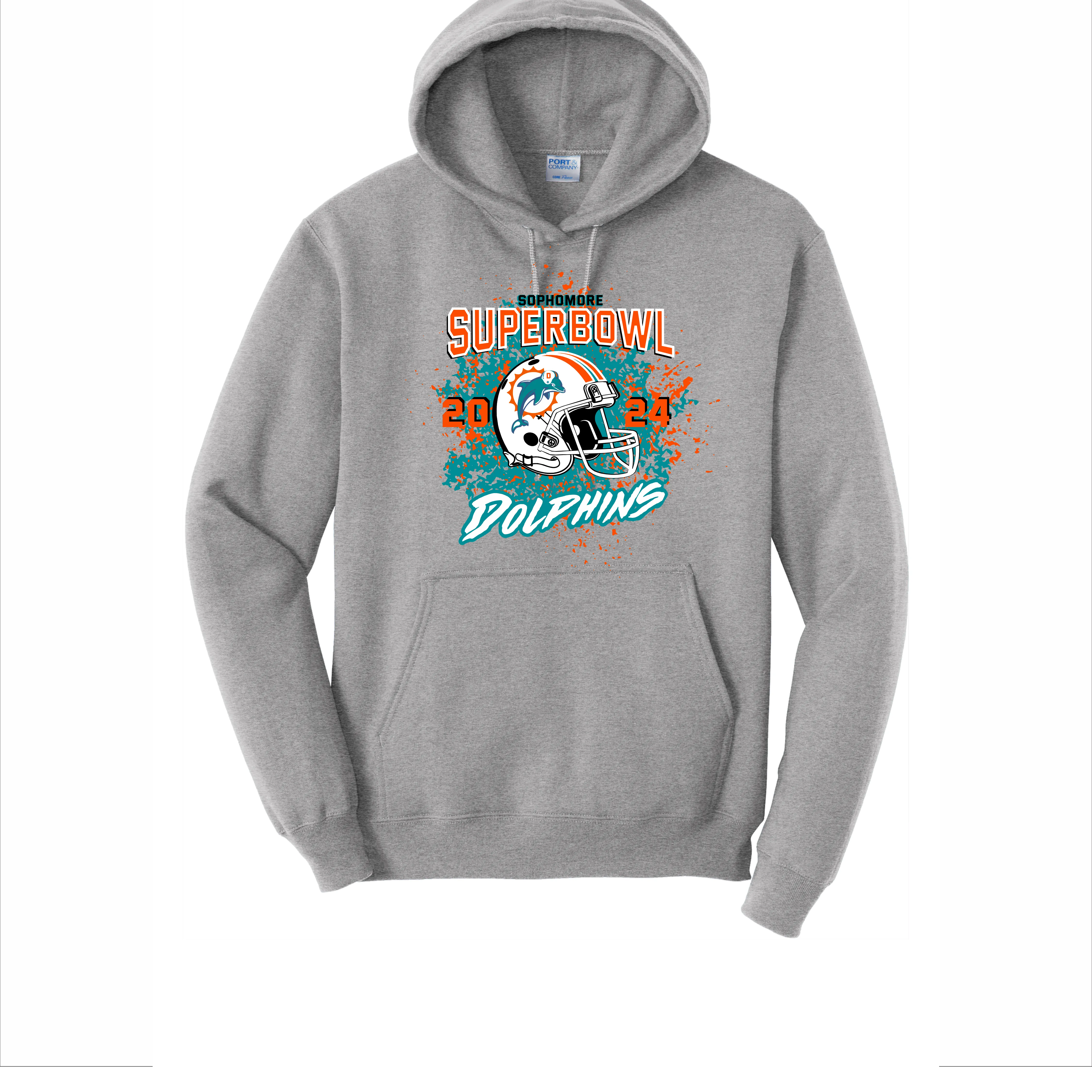 YOUTH - SOPHOMORE Dolphins Superbowl Hoodie 2024